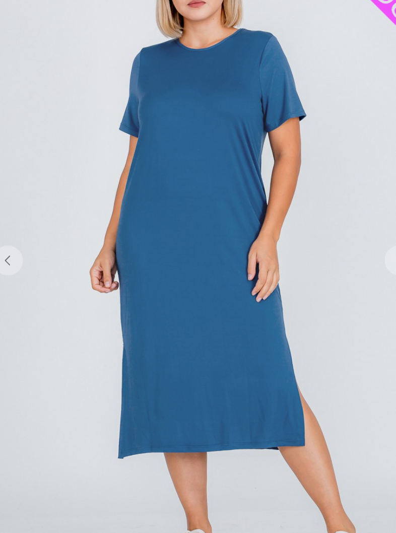 Delilah T-Shirt Dress-Plus