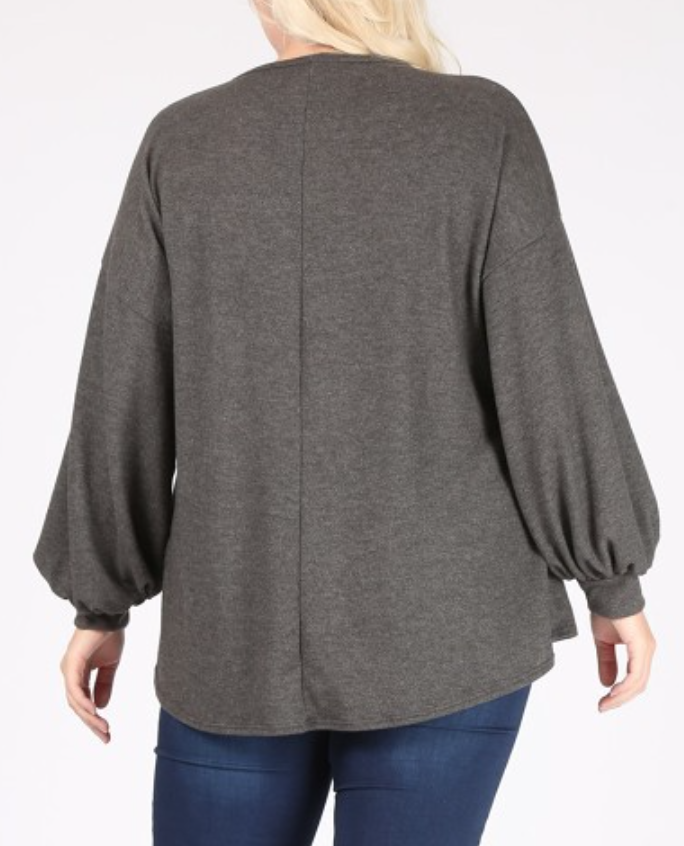 Bubble Sleeve Top *Extended Sizes*