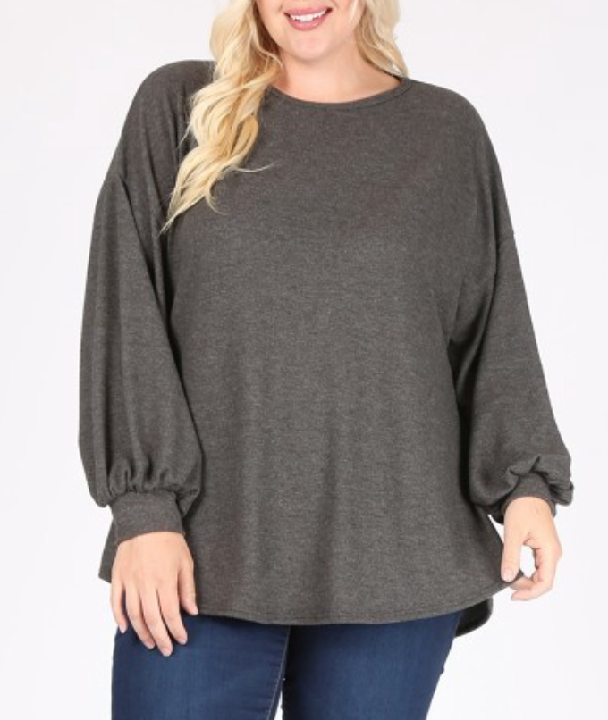 Bubble Sleeve Top *Extended Sizes*