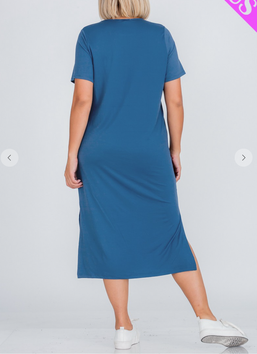 Delilah T-Shirt Dress-Plus