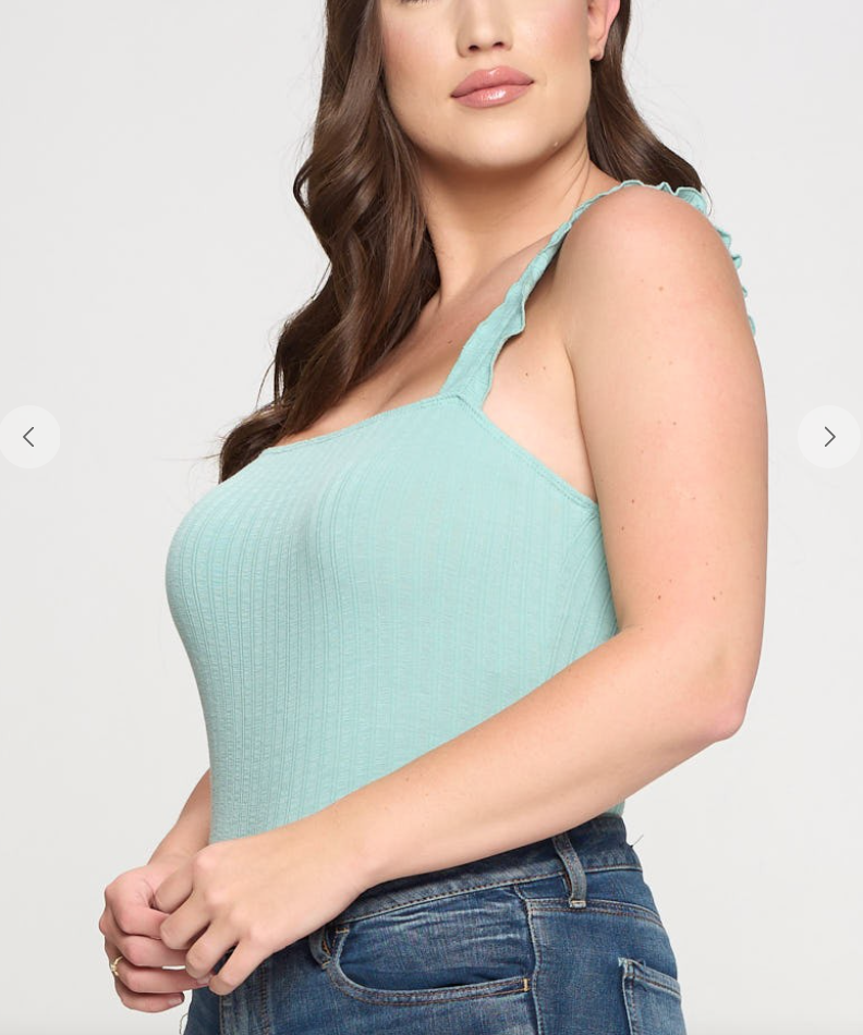 Amaya Ruffle Bodysuit-PLUS