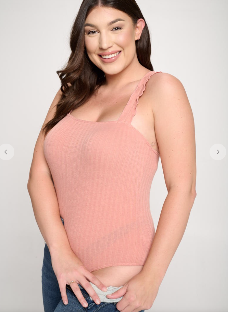 Amaya Ruffle Bodysuit-PLUS