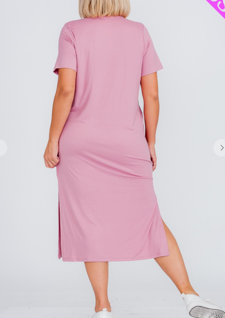 Delilah T-Shirt Dress-Plus