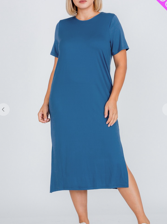 Delilah T-Shirt Dress-Plus