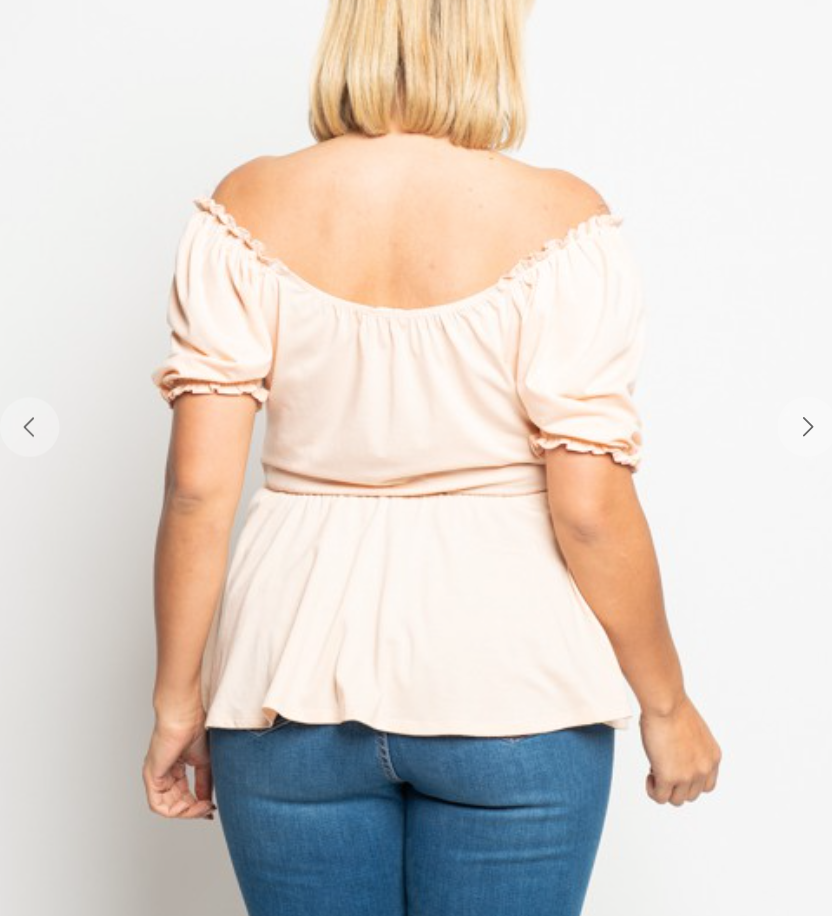Flirty Peplum Top
