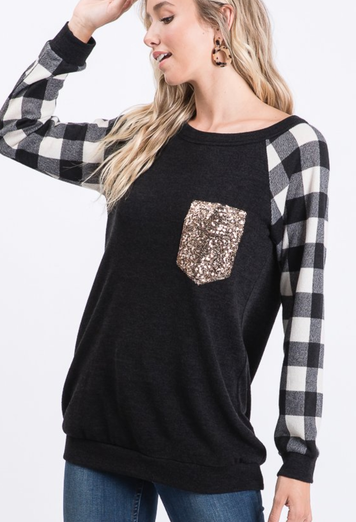 This is it Plaid Top