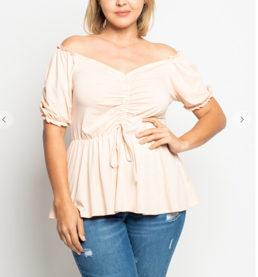 Flirty Peplum Top