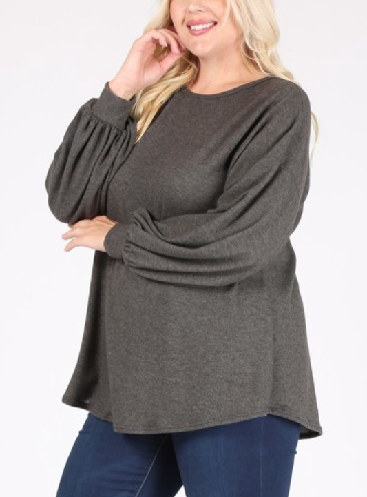Bubble Sleeve Top *Extended Sizes*
