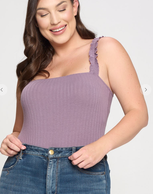 Amaya Ruffle Bodysuit-PLUS