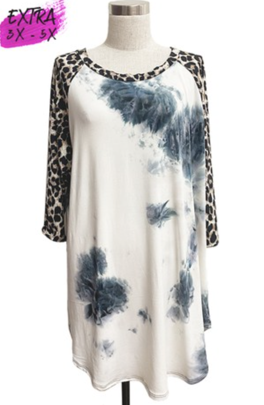 Bri Tie-dye Top "Extended Plus*
